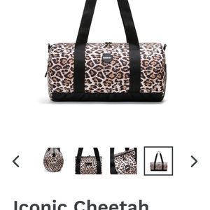 Iconic Cheetah Barrel Gym Bag